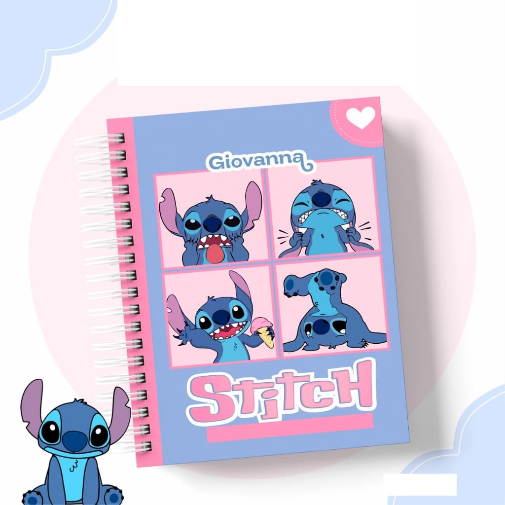 Agenda Escolar Diversos Temas Personalizada com Nome