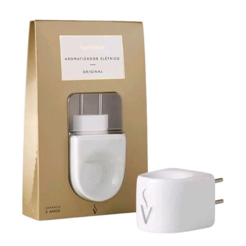 Difusor Aromatizador de Porcelana Elétrico Original Bivolt Via Aroma