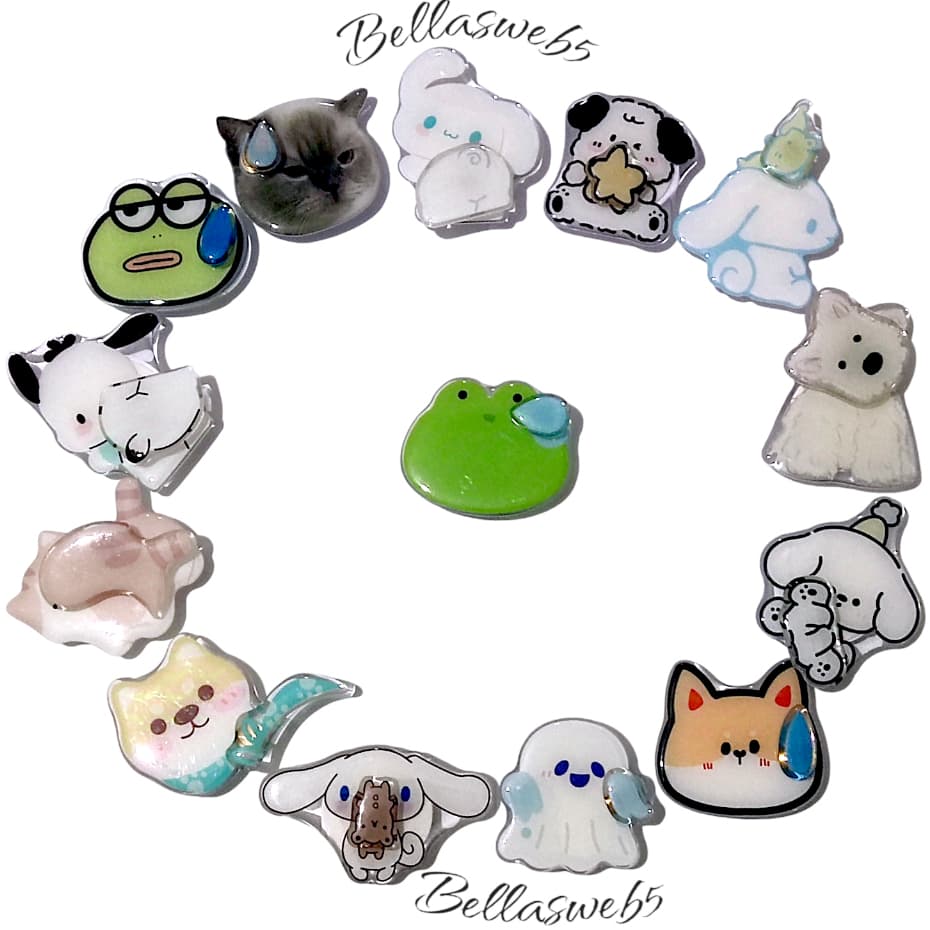 Suporte de Dedo apoio para capinhas e Celular Personagens Animais animados 3D Tour