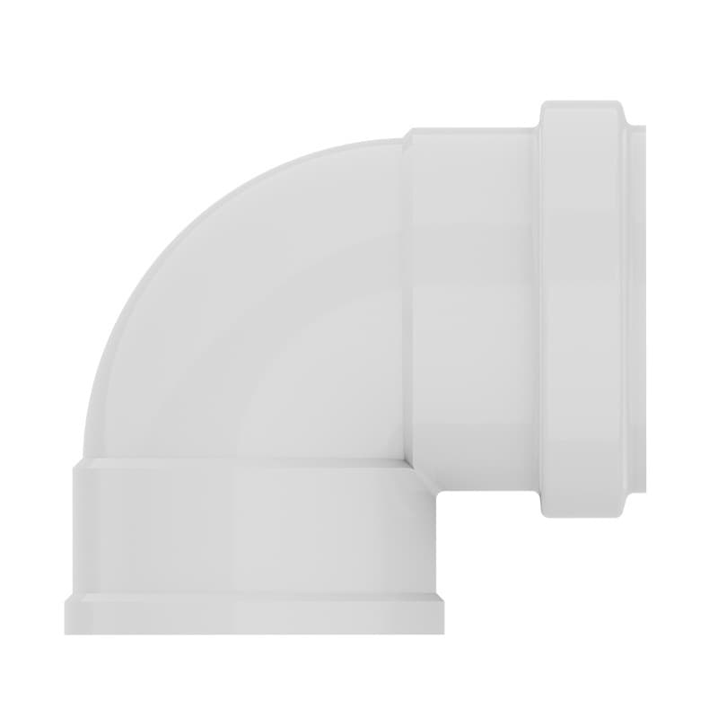Joelho Cotovelo Esgoto 90° Bianplast Conexão PVC 50mm 75mm 100mm Para Instalação Hidráulica Obra