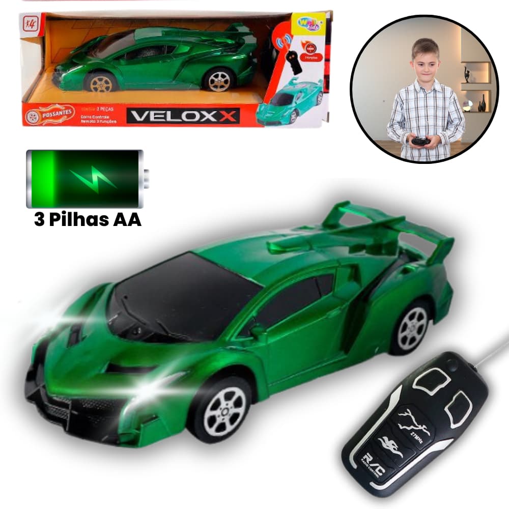 Carrinho de Controle Remoto Lamborghini Sesto Elemento Esportivo Veloz
