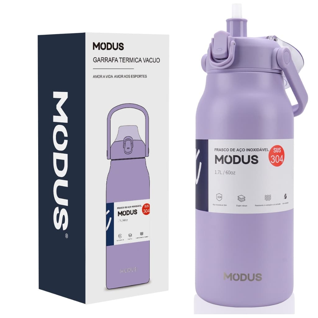 MODUS Garrafa Térmica De água 1.7 litros De Aço Inoxidável 13 cores disponíveis
