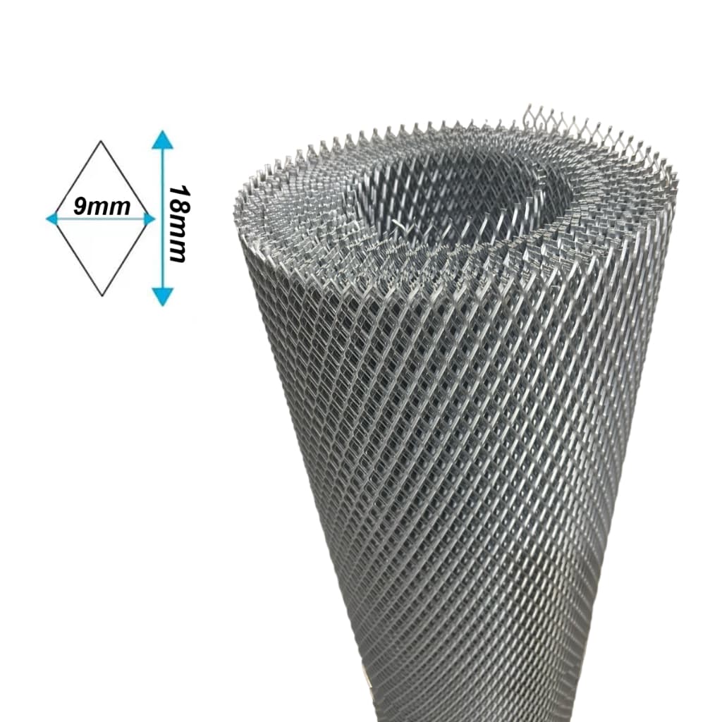 Tela Galvanizada Expandido Grelha, 1mt Largura, Ralo, Cerca, Proteção, Decoração8