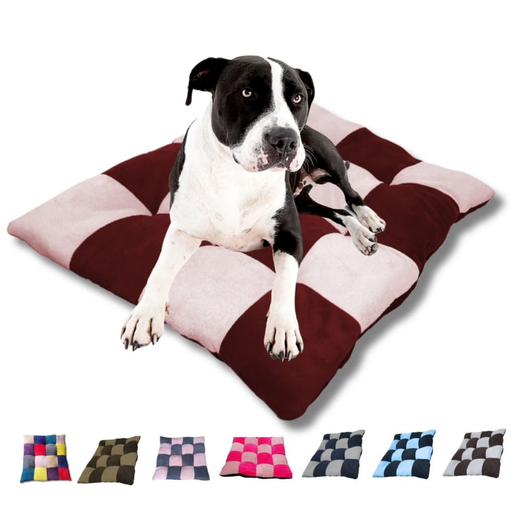 Colchonete Pet com ziper e refil  Quadriculado 1mt x 1mt Cama Pet Para Cachorro e Gato