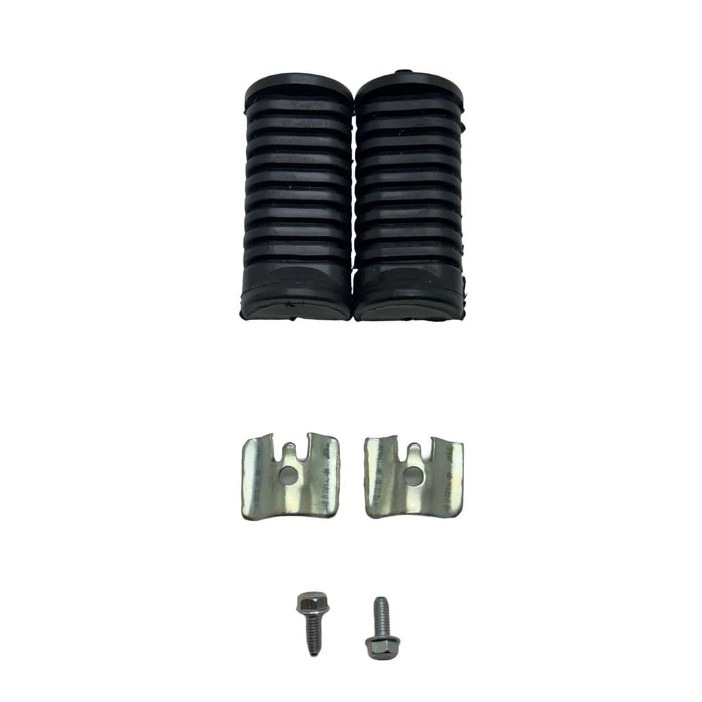 Par Borracha Estribo Pedaleira Titan 125 Titan 150 Fan 125 Fan 150 + Travas e Parafuso