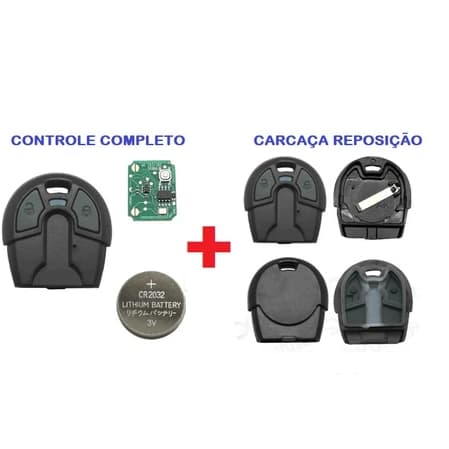 Controle Positron Fiat Serve Para Toda Linha + Carcaça Reposição