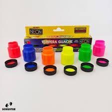 Tinta Guache 6 Cores Neon 15ml Acrilex