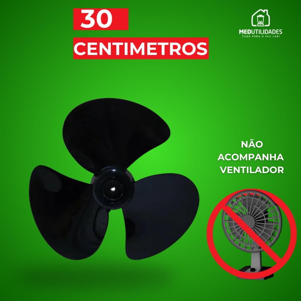 Hélice Serve Para Ventilador Mondial 30cm 3 Pás
