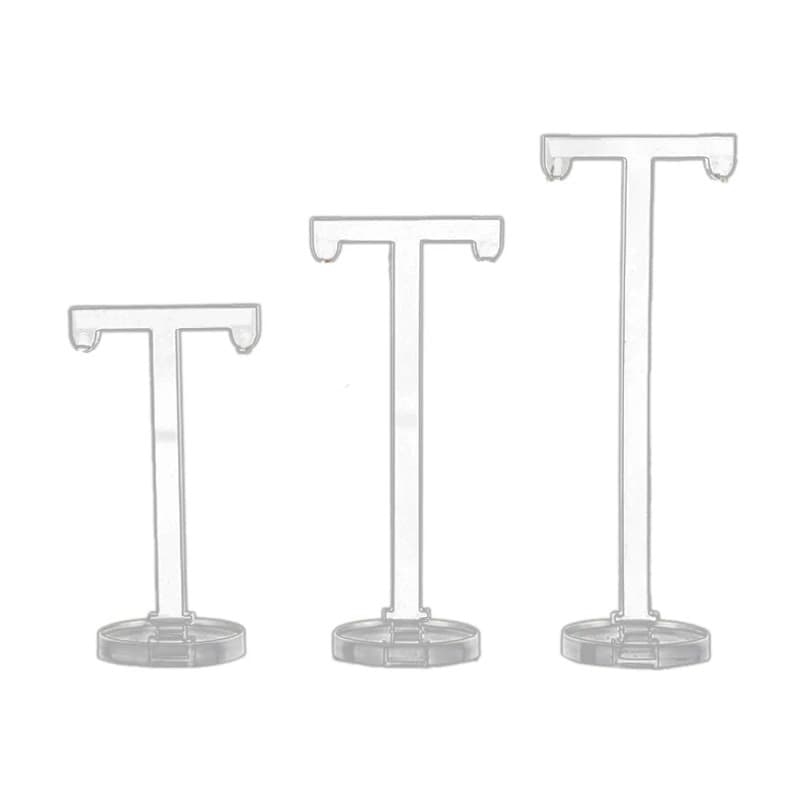 Kit Trio Expositores De Brincos Em Acrílico Cristal