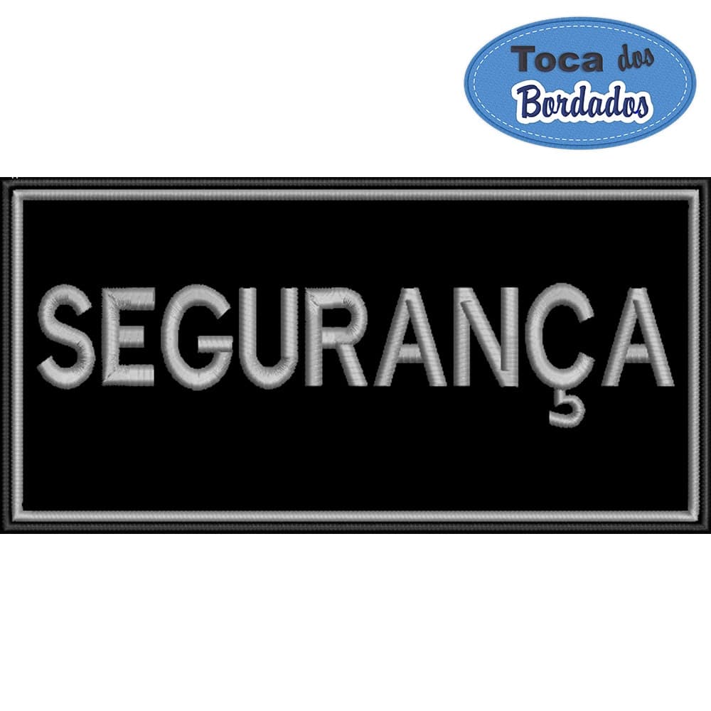 Patch Bordado Tarja Segurança 10x20 cm TJ31
