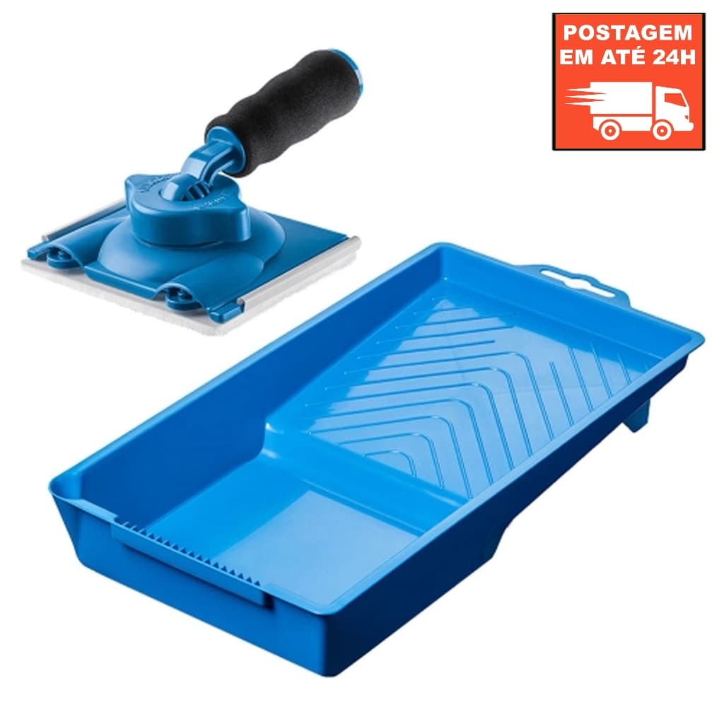 Kit Pad Para Pintura Com Cabo Ajustavel + Bandeja 250ML ATLAS