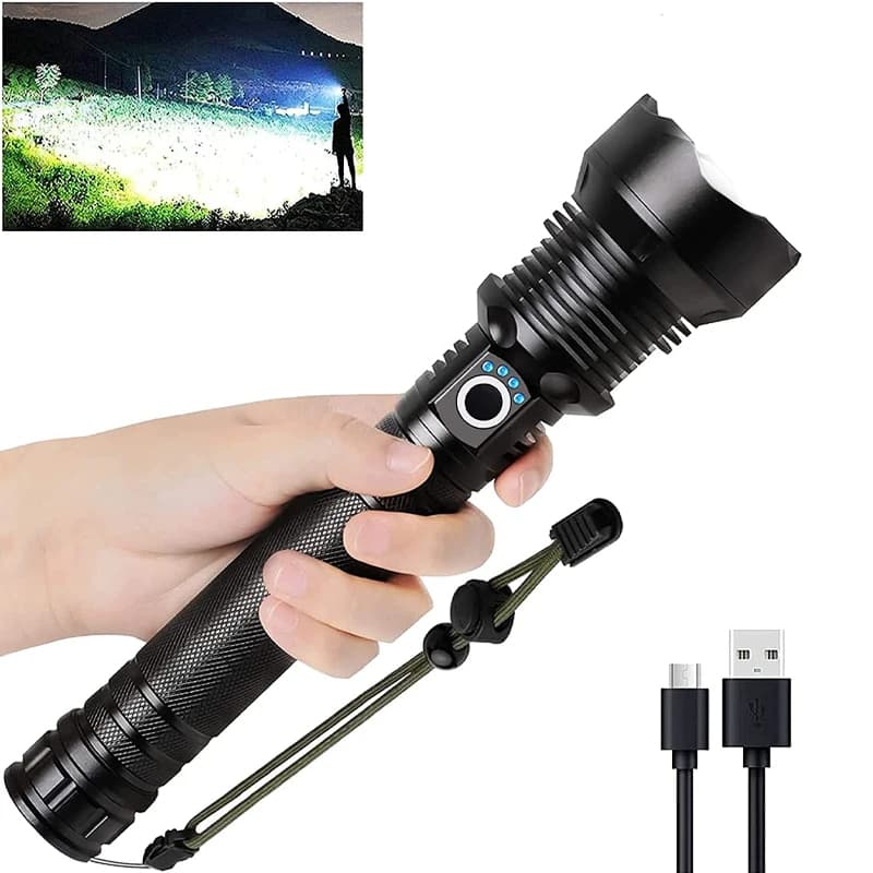Lanterna Tática Profissional Led Mais Forte do Mundo -  Luminosidade Intensa