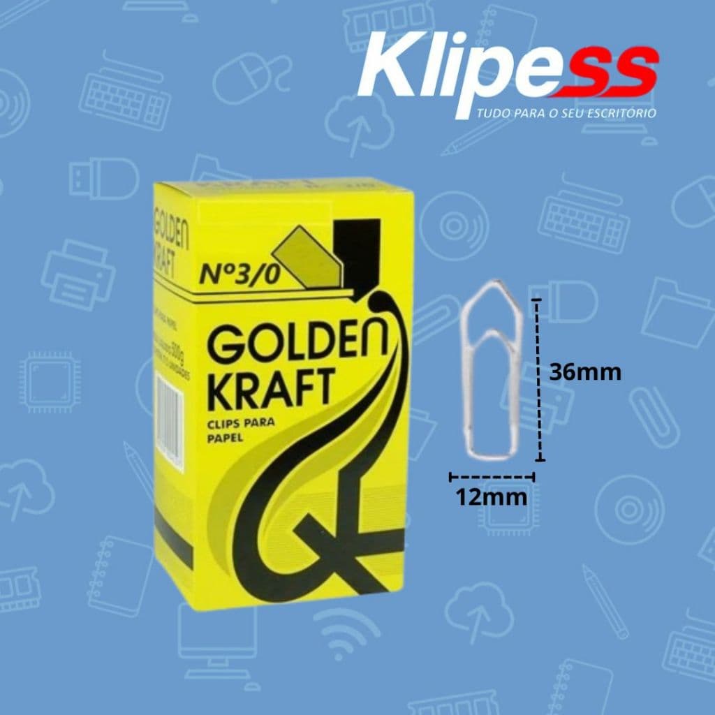 Clips Galvanizados Golden Kraft
