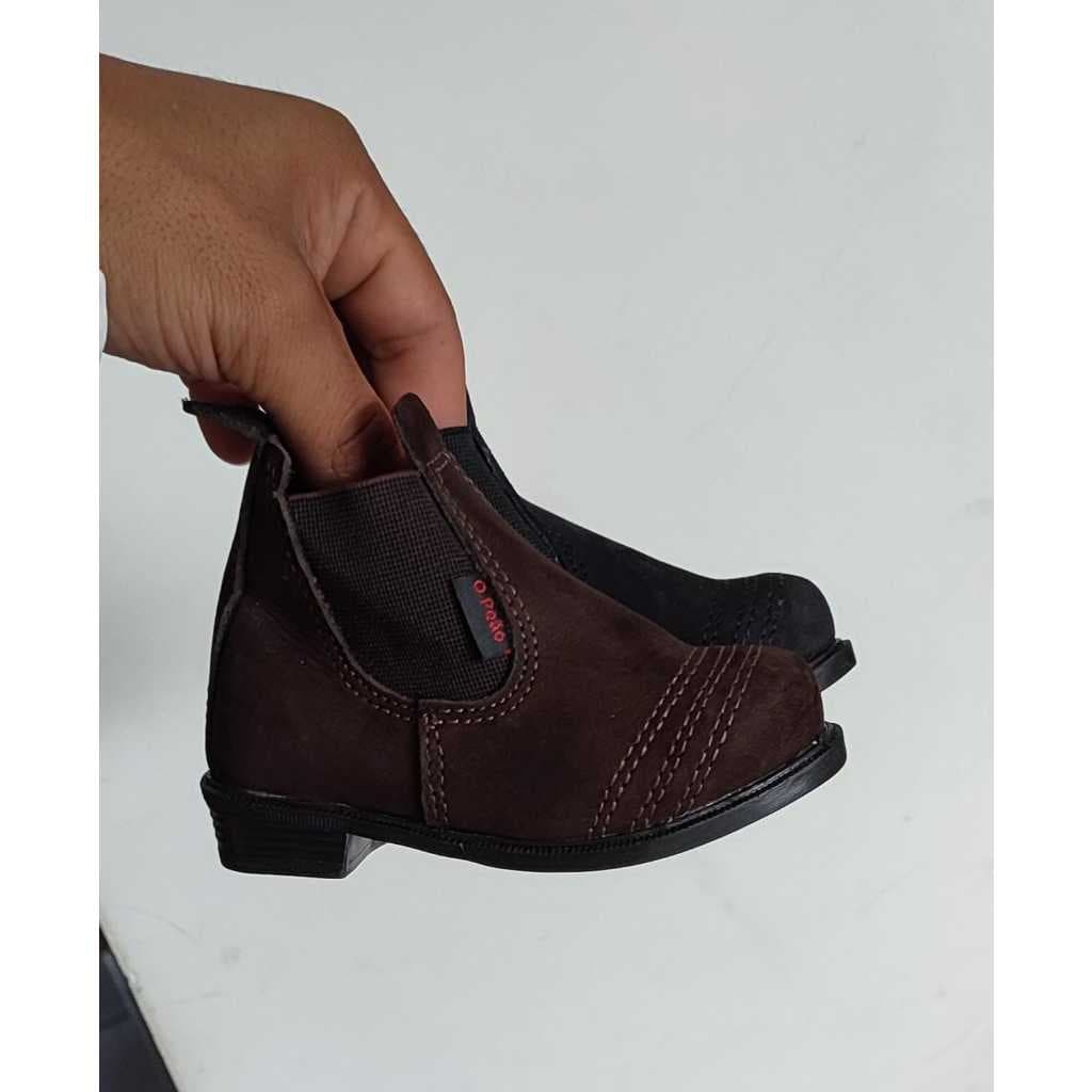 Bota Botinha Botina Jeca Masculina & Feminina Infantil Menino & Menina Bebê Cowntry Vaqueirinho Vaqueirinha