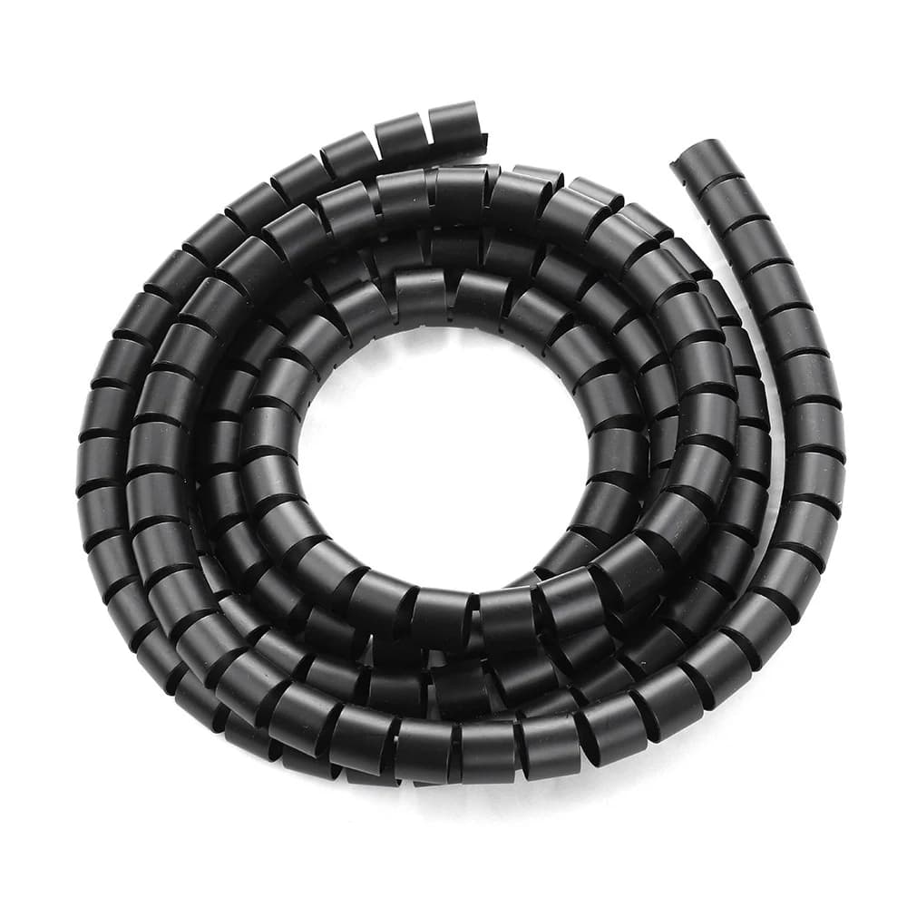 Organizador de Fios e Cabos Espiral 3 metros 25,4mm 1" polegada protetor flexível organização elétricos Informatica fita