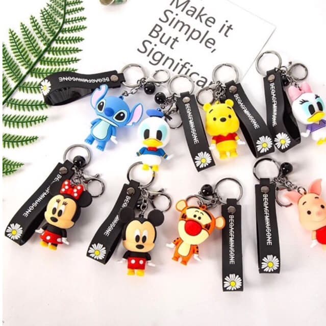 chaveiros personagens da disney desenho animado pvc