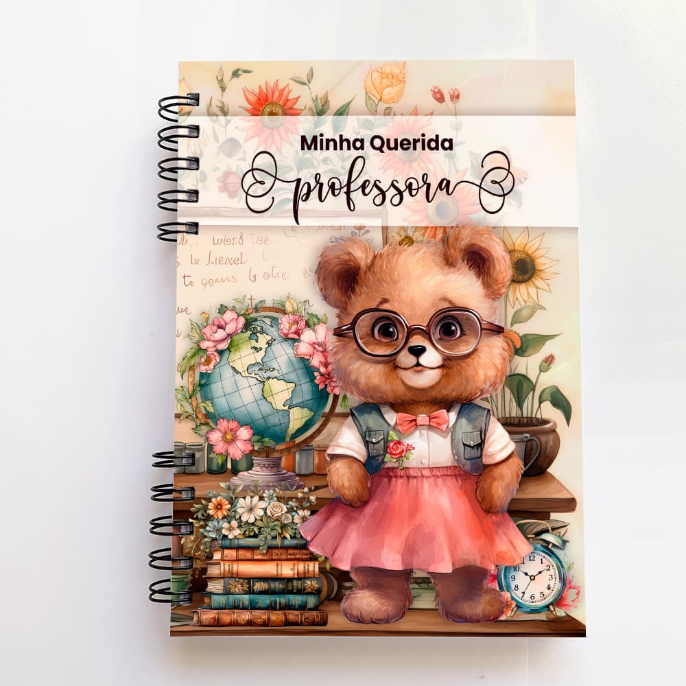 Caderno personalizado COM NOME DO COMPRADOR, 200 páginas, A5, folhas decoradas, professor