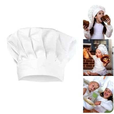 Chapéu Chef Infantil Mini Chef Cozinheiro Crianças Com Regulagem