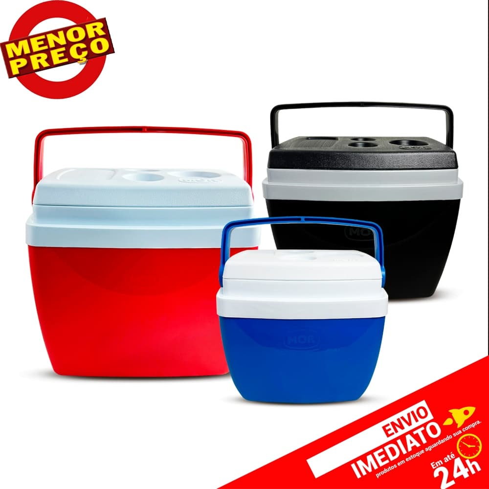 Caixa Térmica Cooler Culler Culer Praia Conserva Alimentos Bebidas Remédios P / M / G 12  18  26 e 34 Litros