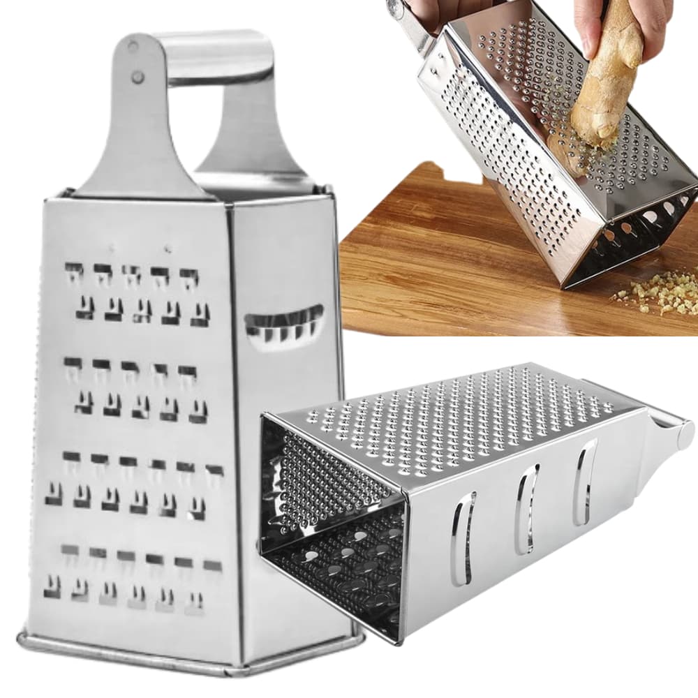 ralador fatiador triturador 4 e 6 faces utensilio cozinha restaurante de inox legumes queijo frutas