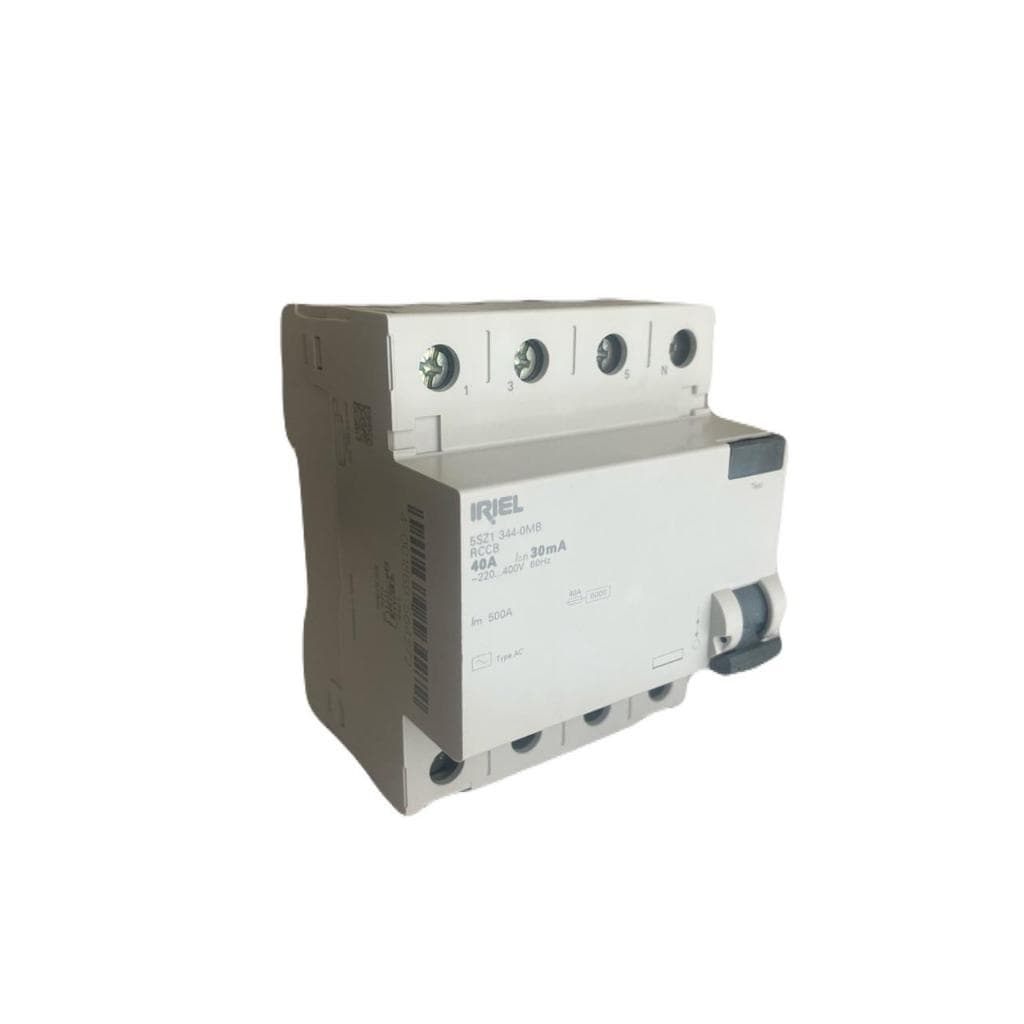 IDR - Interruptor Diferencial Residual Iriel Tipo AC 3P+N 40A 30mA