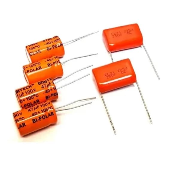 4 Capacitor Corneta 47x100 / 2 Capacitor Super Tweeter 2m2x250v Technoise