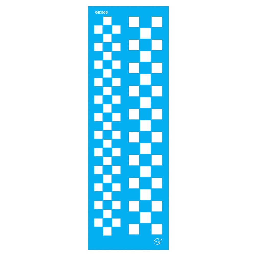 GE3006 - Barrado Quadrado - 10x30 - Stencil Gatas Arteiras