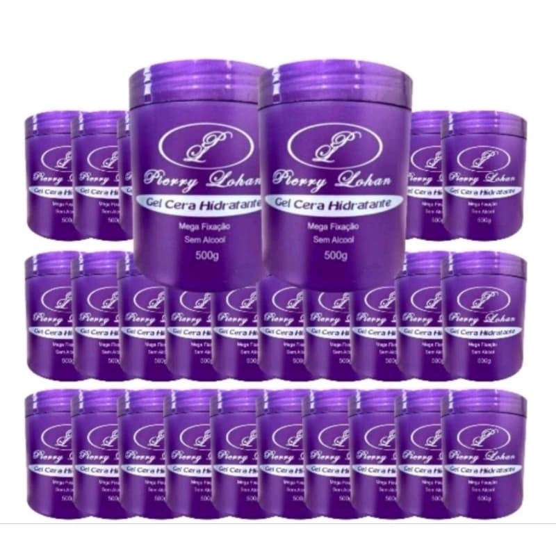 Gel Cera Hidrantante Pierry Lohan 500g kit 18 unidades.