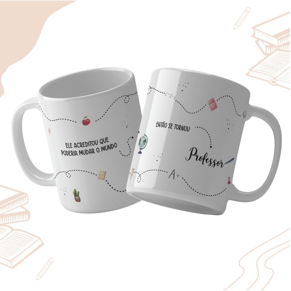 Caneca Personalizada Dia dos Professores Presente Especial e Criativo Homenagem Educadores