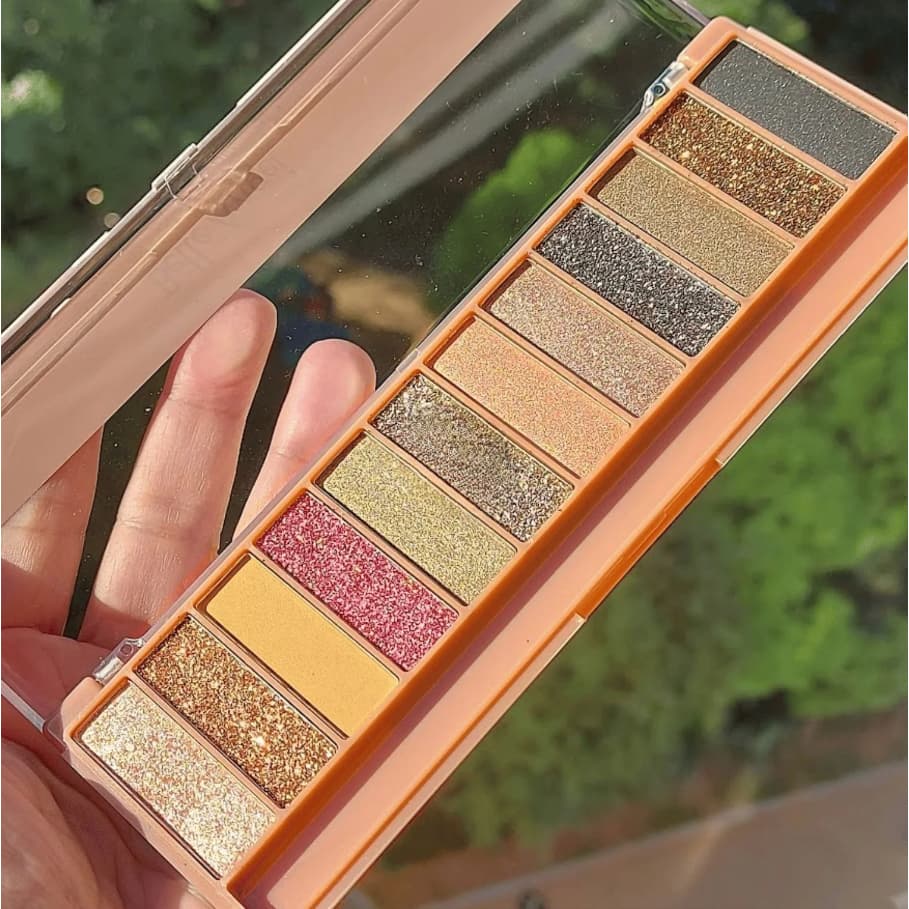 Paleta De Sombra Glitter e Cintilante c/ 12 Cores Lançamento - Belle Angel