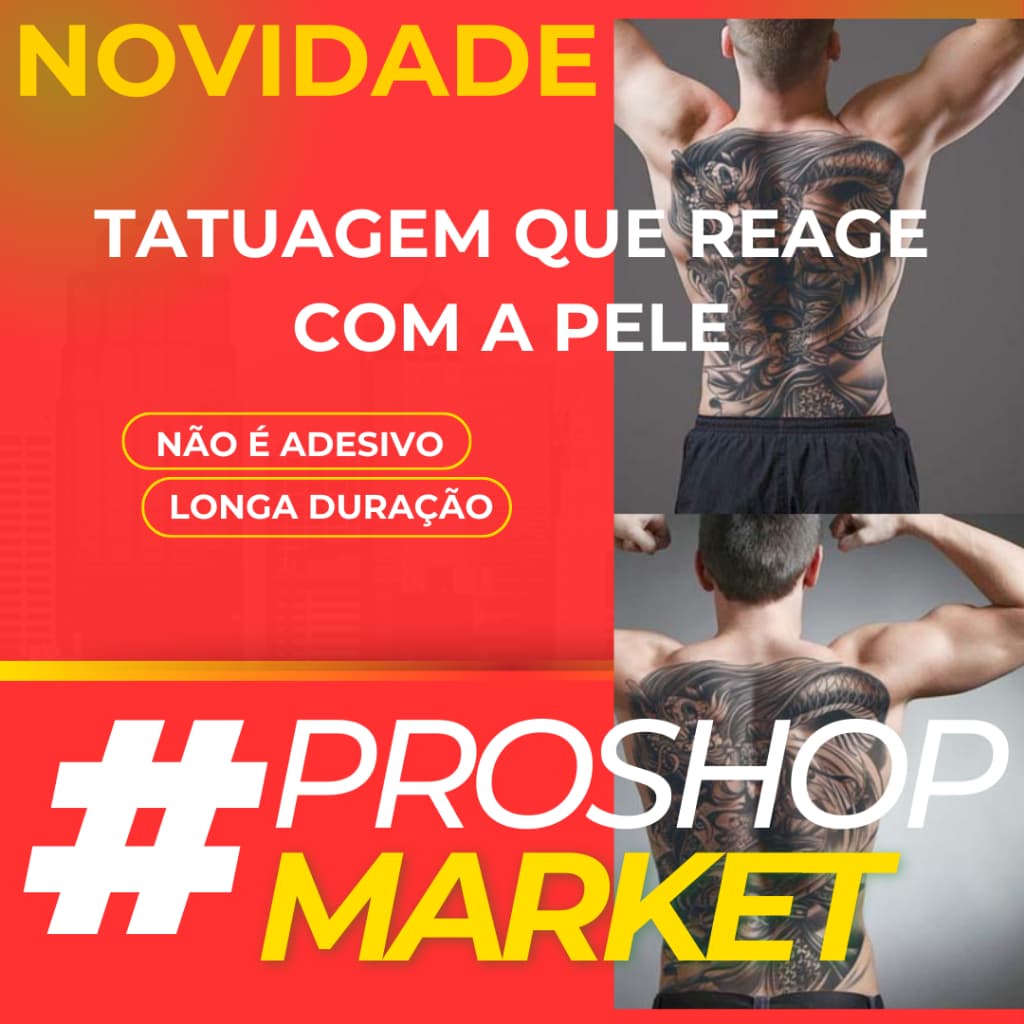 Tatuagem realista reagente tattoo fake longa duração