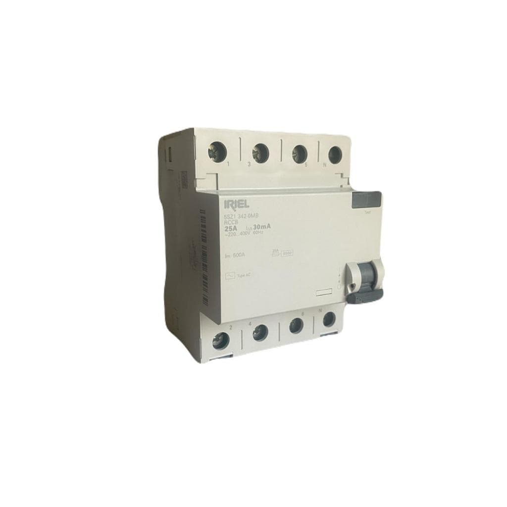 IDR - Interruptor Diferencial Residual Iriel Tipo AC 3P+N 25A 30mA