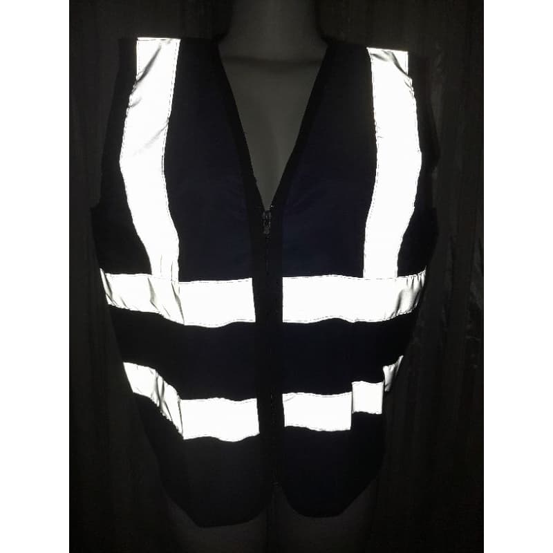 Colete CINZA SEM BOLSOS Com faixa Refletiva / Segurança Noturno