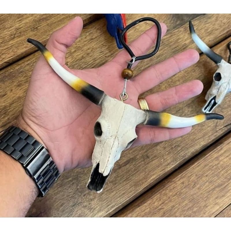 Acessório / Pingente Retrovisor de Automóveis  Caveira de Touro ❣️