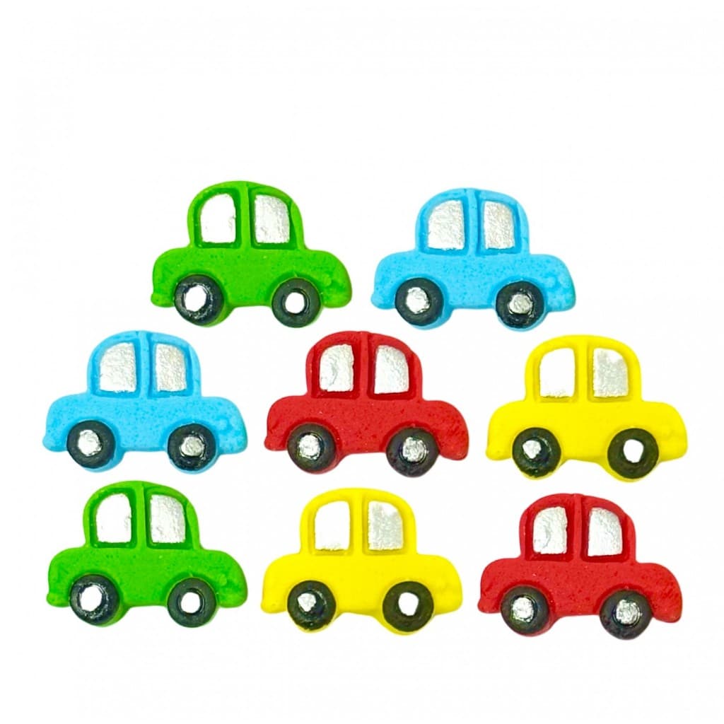 Confeitos de açúcar 100% comestíveis Carrinhos  - Jady Confeitos