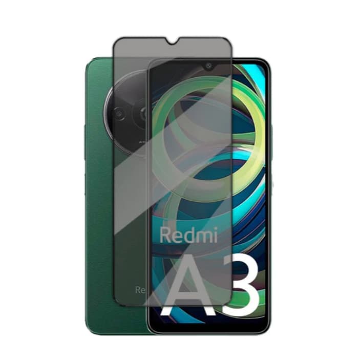 Película de vidro 3D Privativa Anti Spy Xiaomi Redmi A3 / Pelicula de privacidade