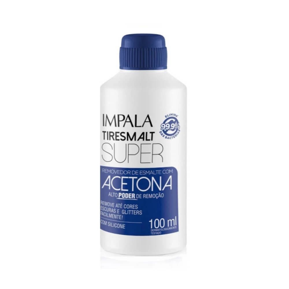 Removedor de Esmalte com Acetona Impala Tiresmalt Super 100ml