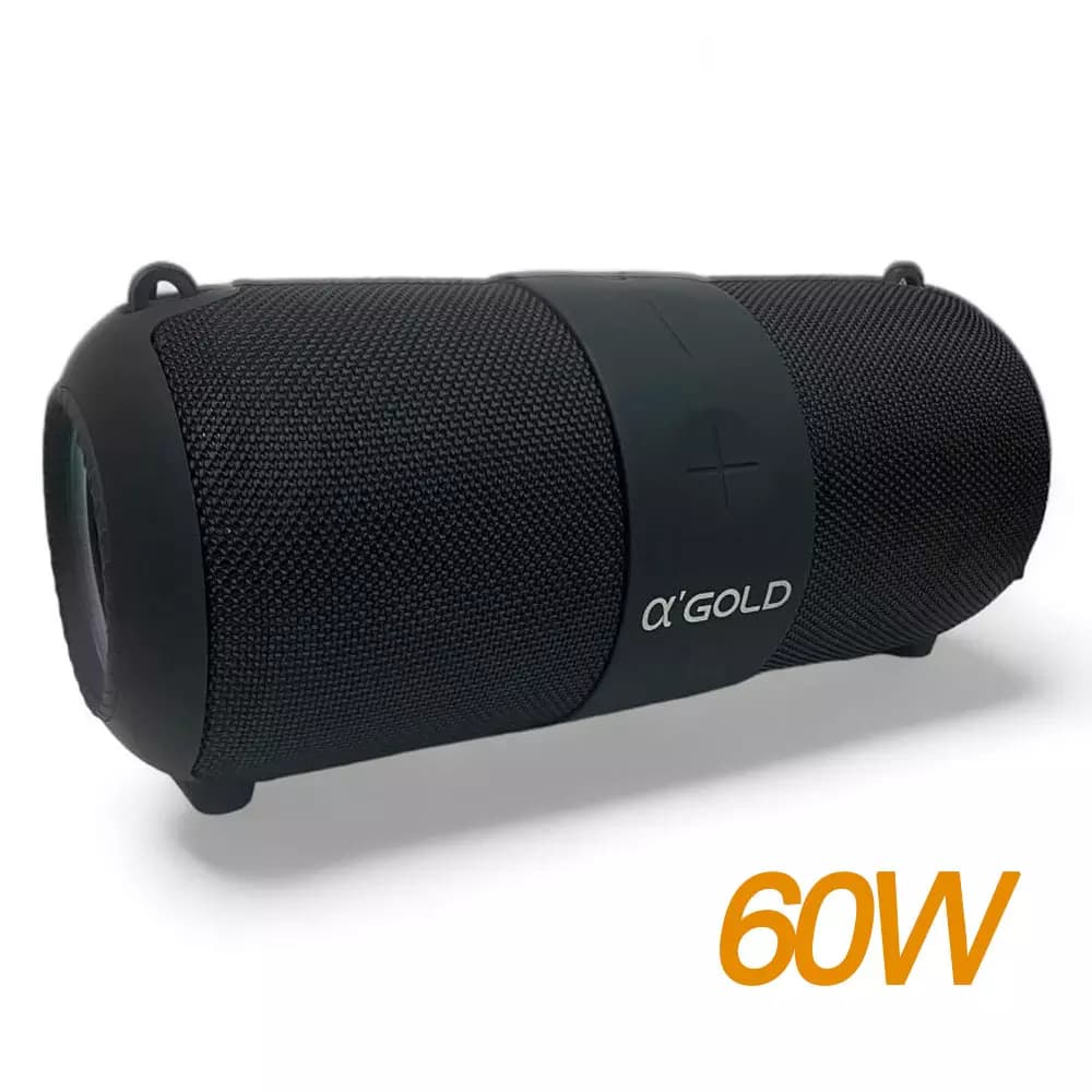 Caixa De Som A Prova D'água Original A'gold Pro SM14 Portátil 60W Bluetooth som Grave e Potente IPX6