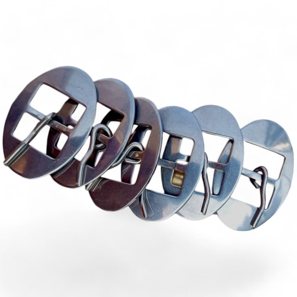 Kit 06 Fivelas Oval Inox 22mm Para Arreatas Oferta