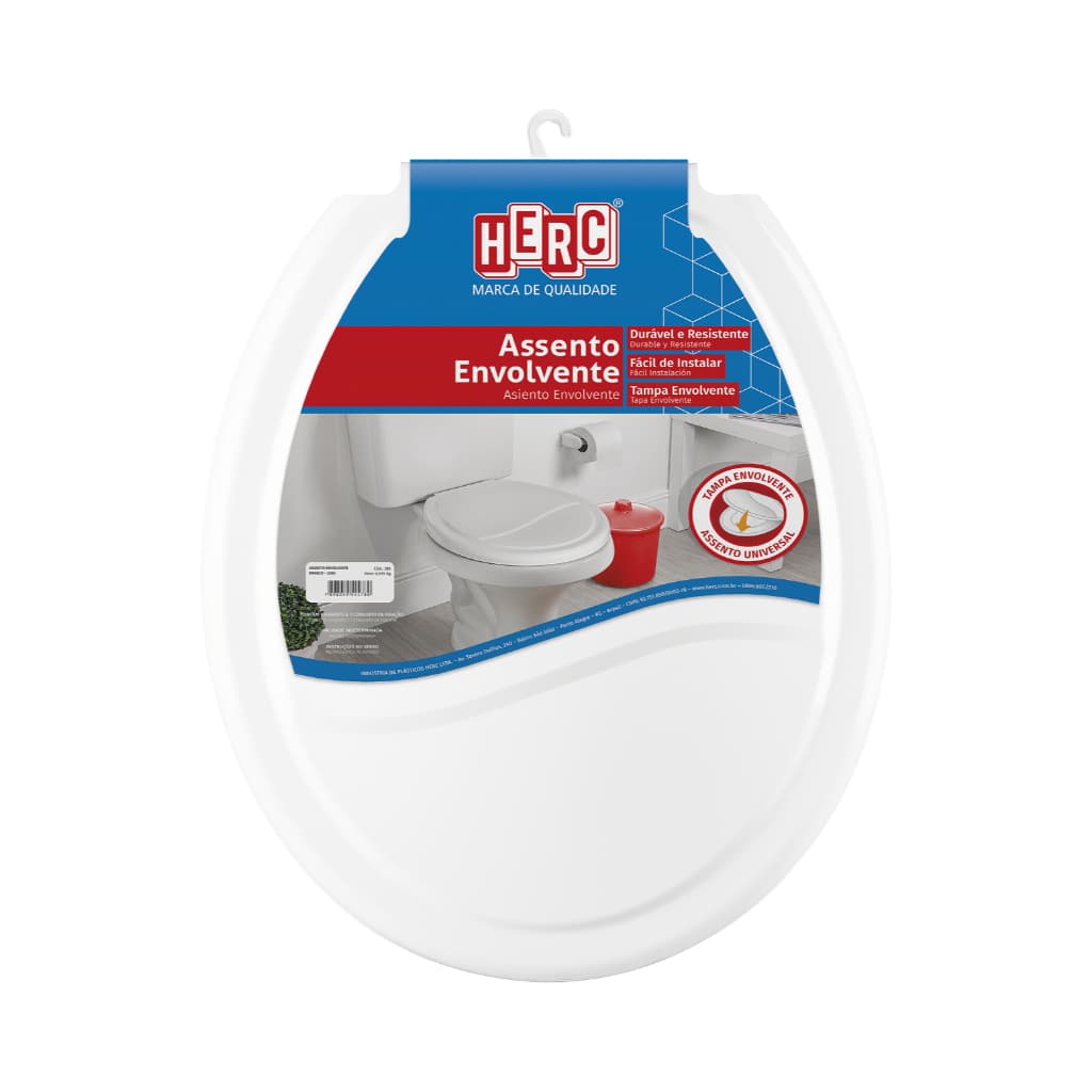 Tampa De Vaso Sanitário Universal Branco Tampa Envolvente Pp