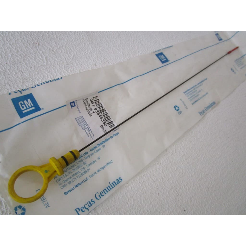 Vareta medidor de nível de óleo do motor Chevrolet Vectra 2.0 8V 2006+ original GM 93345332