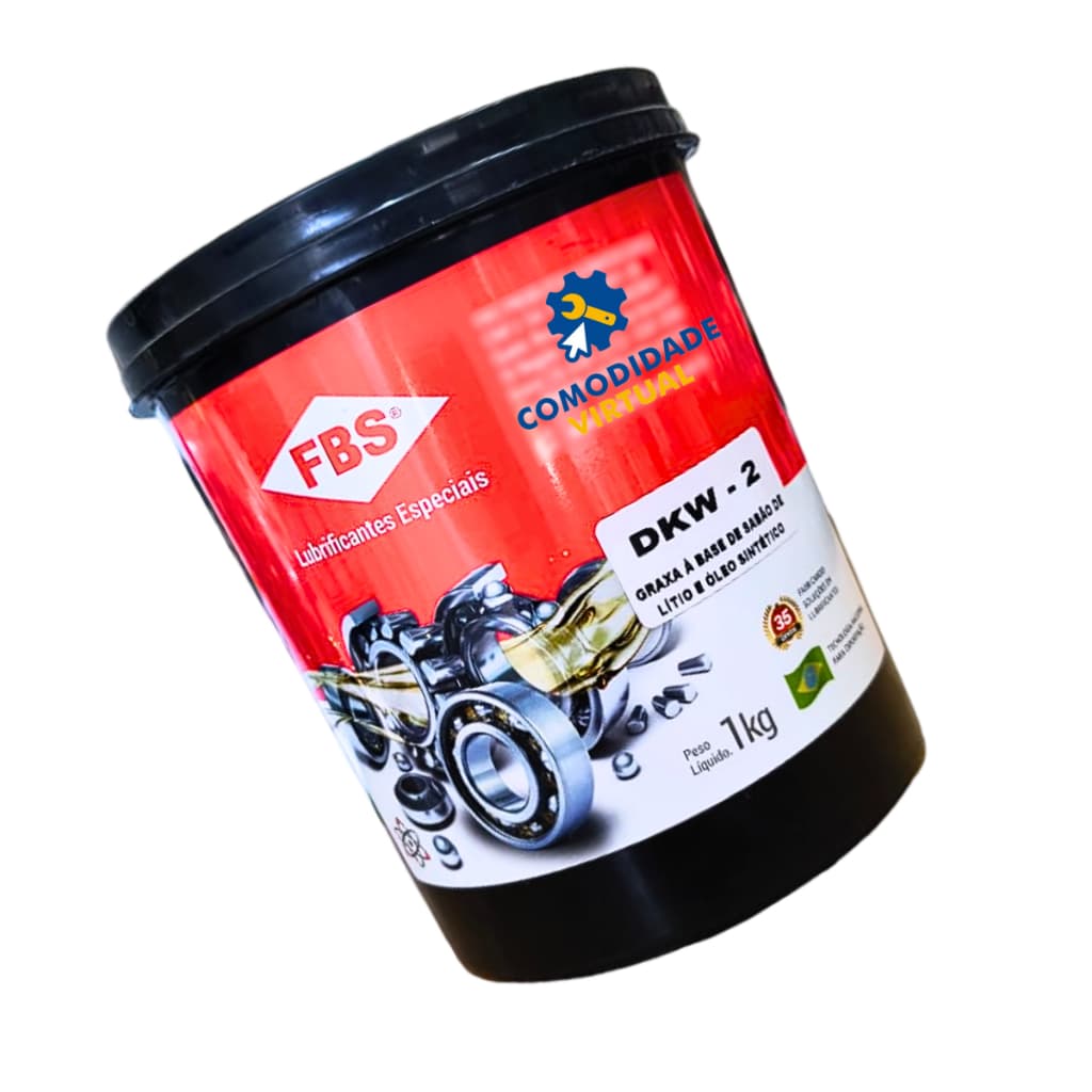 Graxa à Base de Sabão de Lítio e Óleo Sintético - DKW-2 1Kg