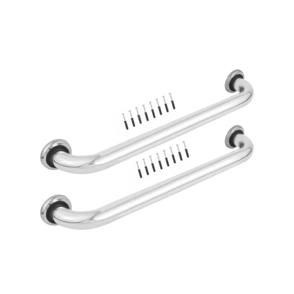 Kit 2 Barra de Apoio 100cm Para Banheiro + Kit instalação