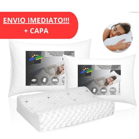Travesseiros Cervical Sublime Ortopédico Magnético BraSoft
