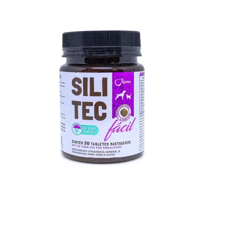 Suplemento Silitec Fácil 1,5g 30 Tabletes Mastigáveis Syntec
