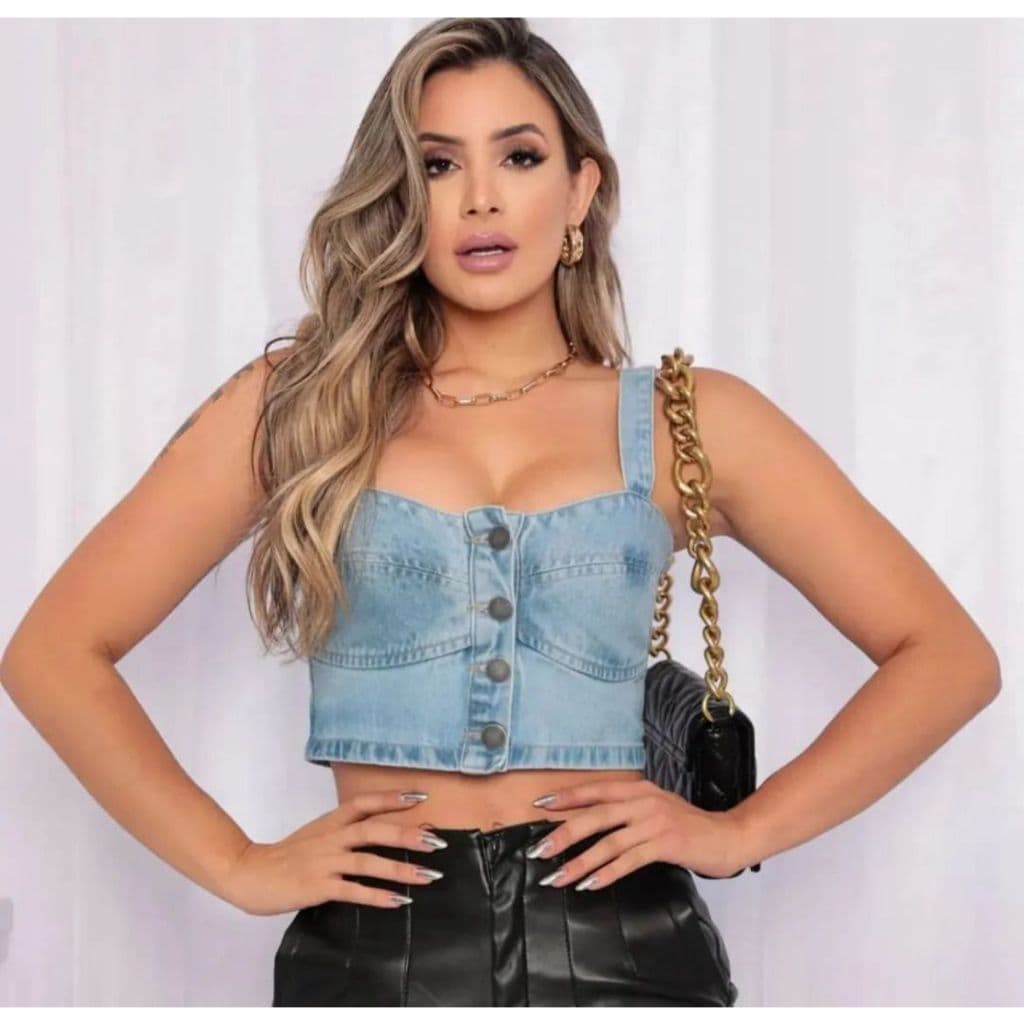 SM Cropped Jeans Feminino - 6201