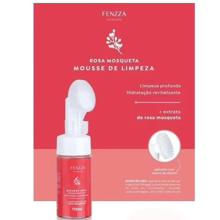 Mousse Skin Vitamina C / Limpeza Profunda com Extrato Rosa Mosqueta Fenzza