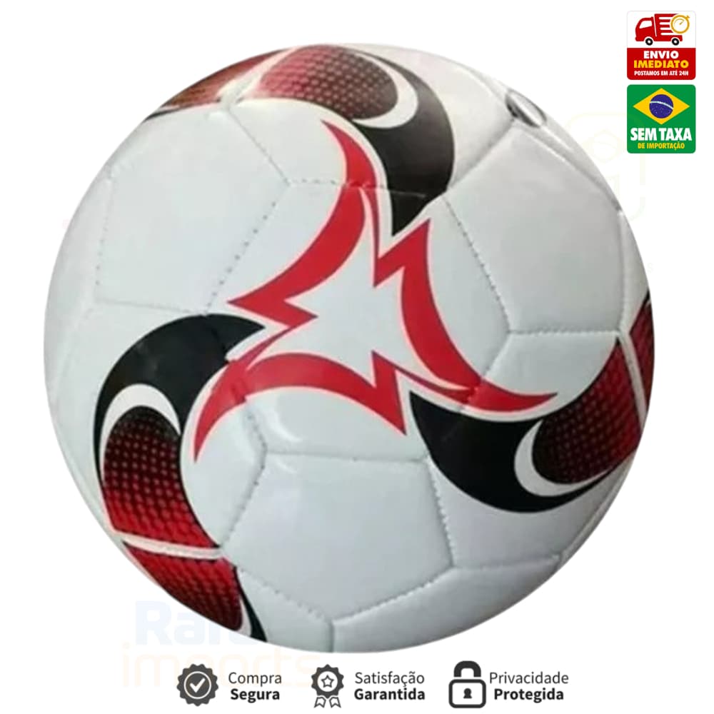 Bola de Futebol Tamanho Oficial Couro Sintético
