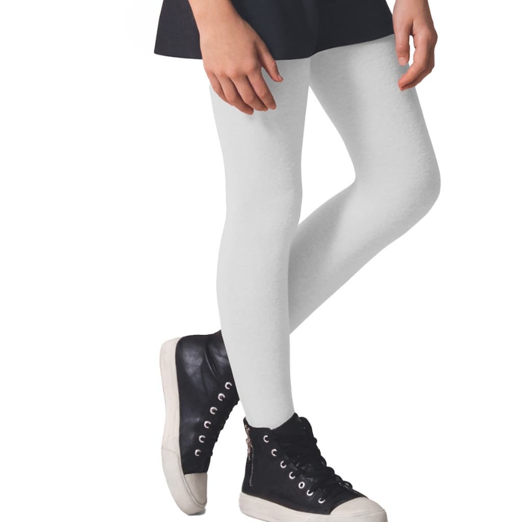 Meia Calca Fio 80 Selene Grossa Para o Frio Inverno Infantil Menina Lisa De Algodao