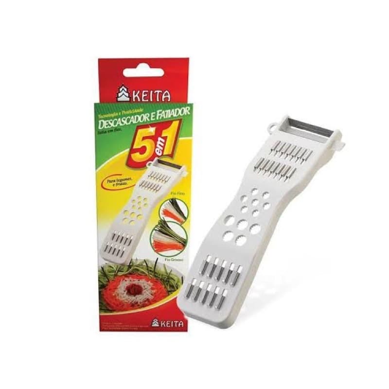 Kit Com 2 Descascadores E Fatiadores 5 Em 1 Keita Legumes E Frutas